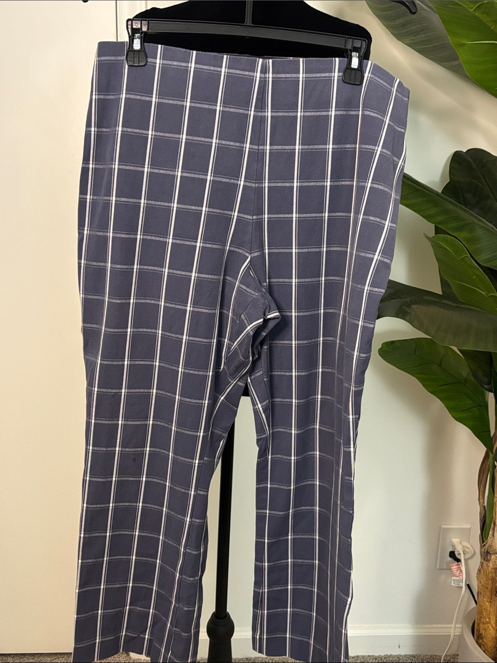 Target Navy Windowpane Capris